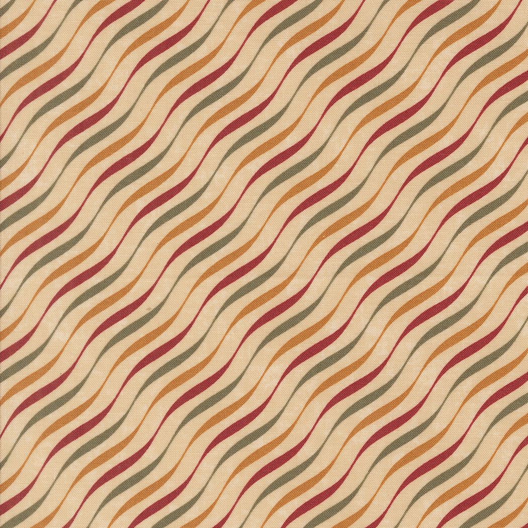 A Vintage Christmas Candy Stripes Tan by Kansas Troubles Quilters