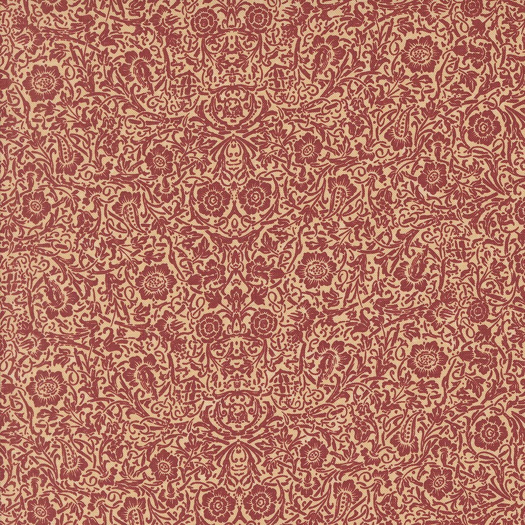 A Vintage Christmas Damask Red by Kansas Troubles Quilters