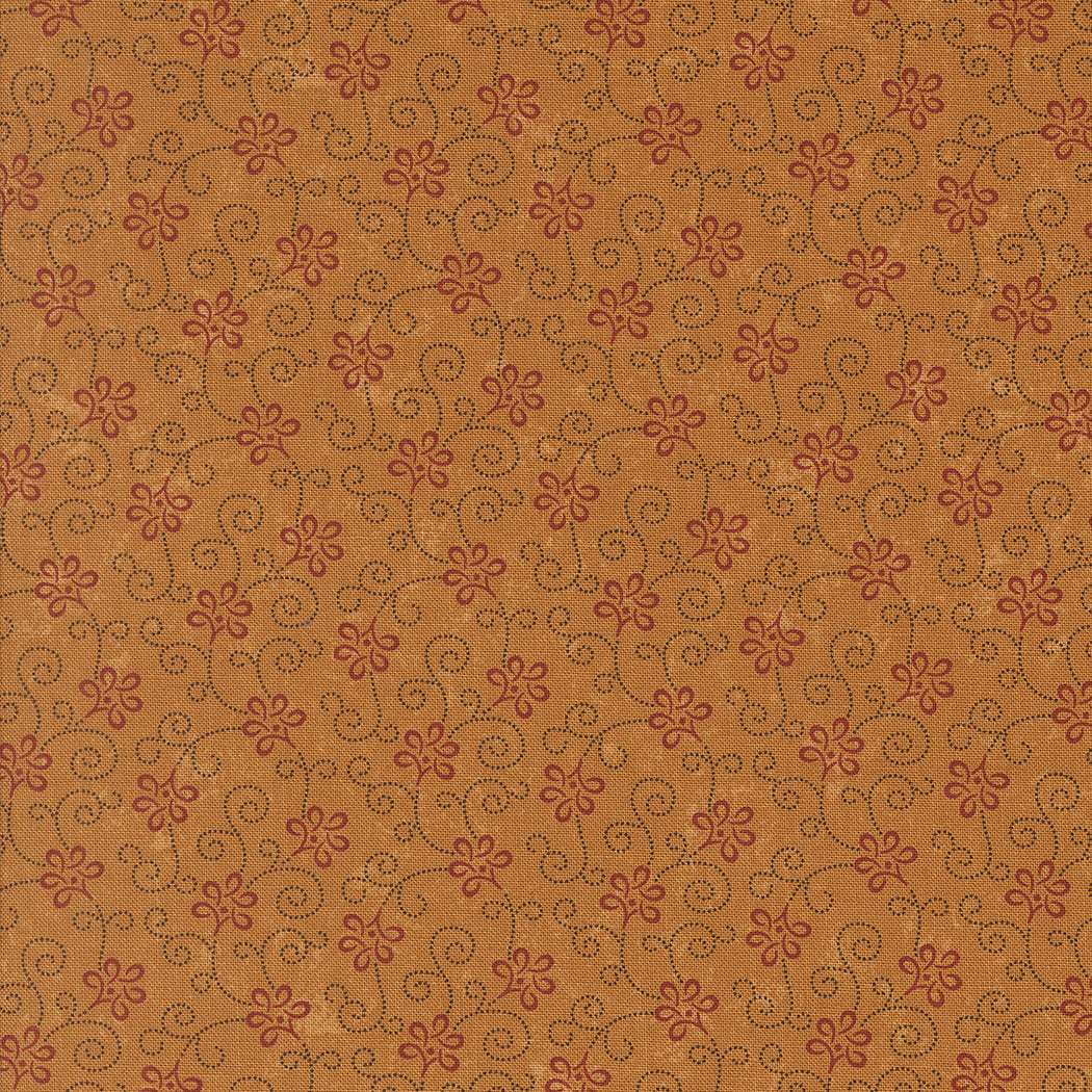 A Vintage Christmas Ribbon Gold by Kansas Troubles Quilters