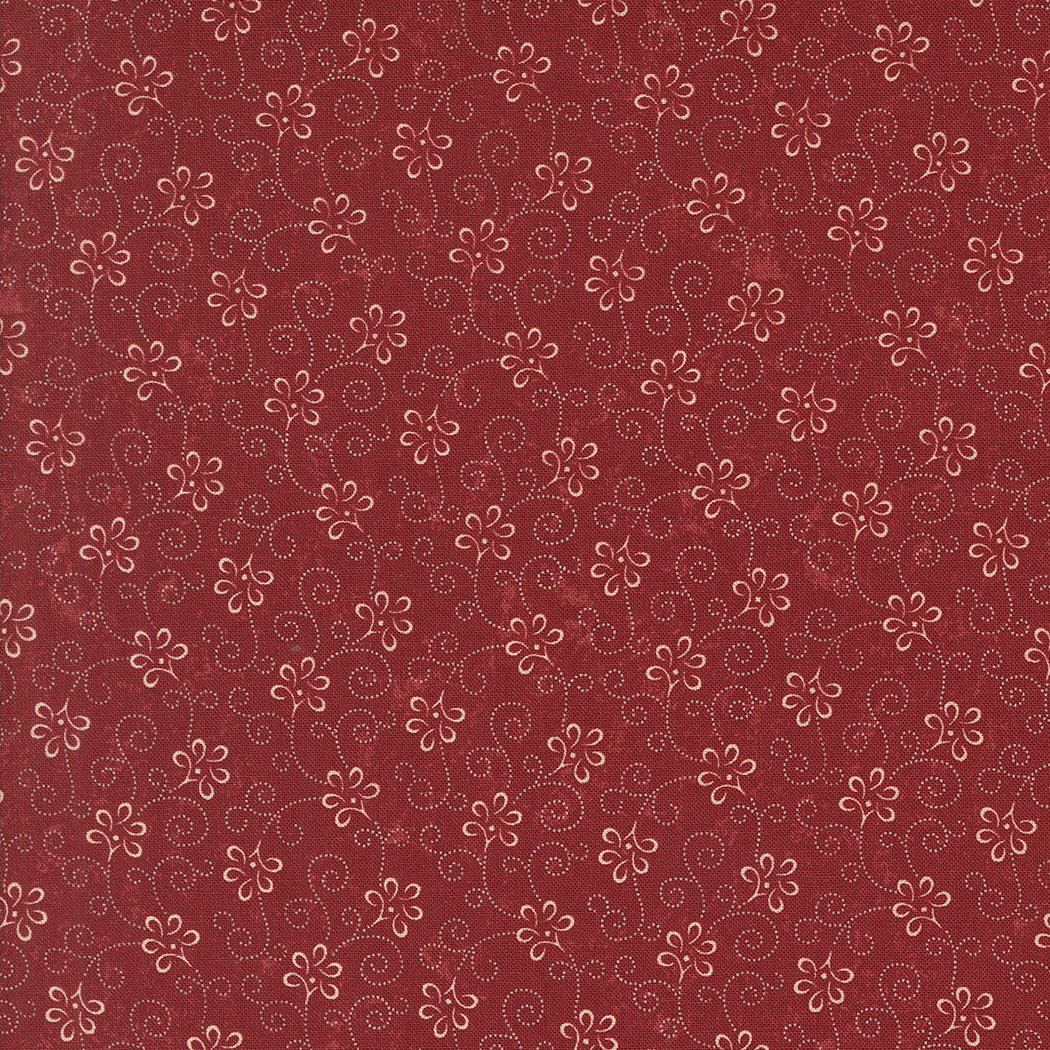 A Vintage Christmas Ribbon Red by Kansas Troubles Quilters