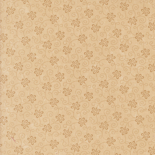 A Vintage Christmas Ribbon Tonal Tan by Kansas Troubles Quilters