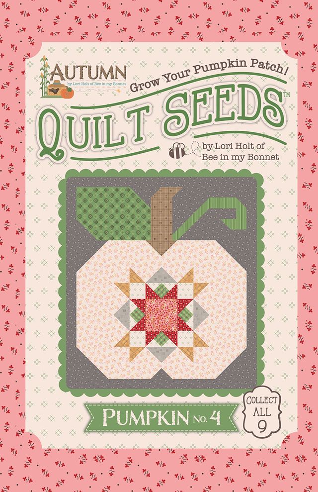 Autumn Quilt Seeds Fabric Kit - Pumpkin No. 4 by Lori Holt