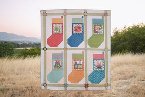 Home Town Holiday Quilt Seeds - No. 2 Poinsettia Fabric Kit by Lori Holt
