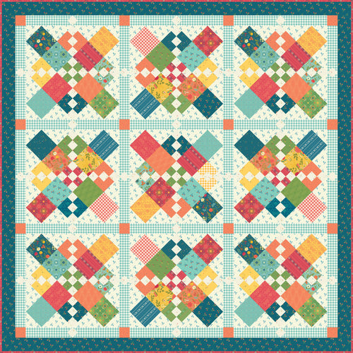 RESERVATION - First Blooms Chain Letter Quilt Kit by Heather Peterson