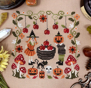 Bobbing for Apples by Tiny Modernist Cross Stitch