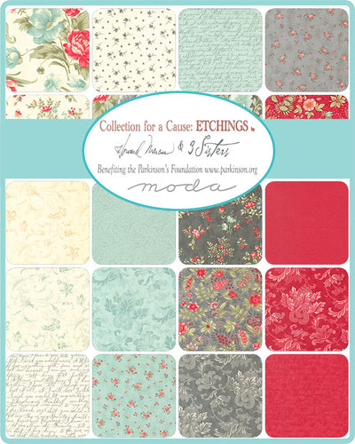 RESERVATION - Etchings Fat Quarter Bundle by 3 Sisters