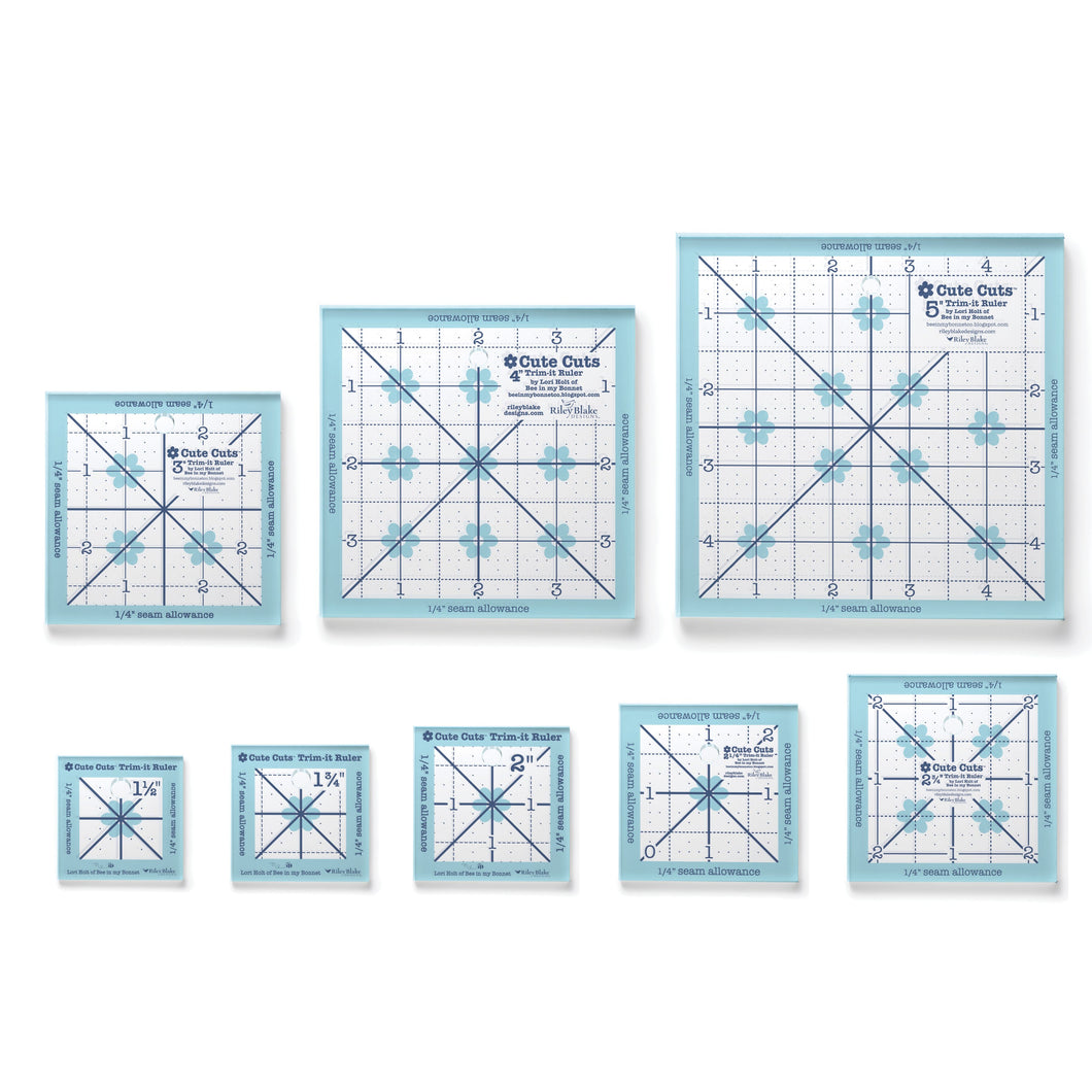 RESERVATION - Cute Cuts Trim-It In-Between Sizes Ruler Set by Lori Holt
