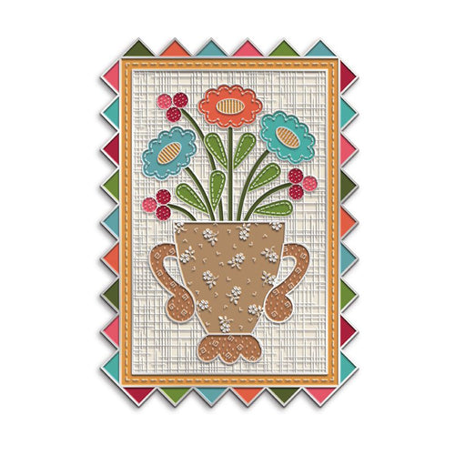 COMING SOON - Baked with Love Flower Vase Needle and Scissor Minder by Lori Holt