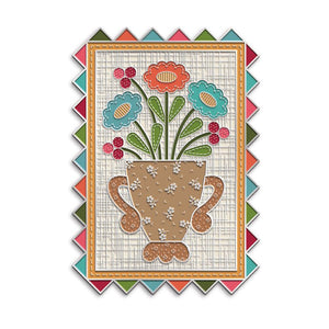 COMING SOON - Baked with Love Flower Vase Needle and Scissor Minder by Lori Holt