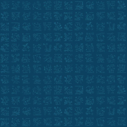 COMING SOON - Sew America State Birds Blue by J. Wecker Frisch