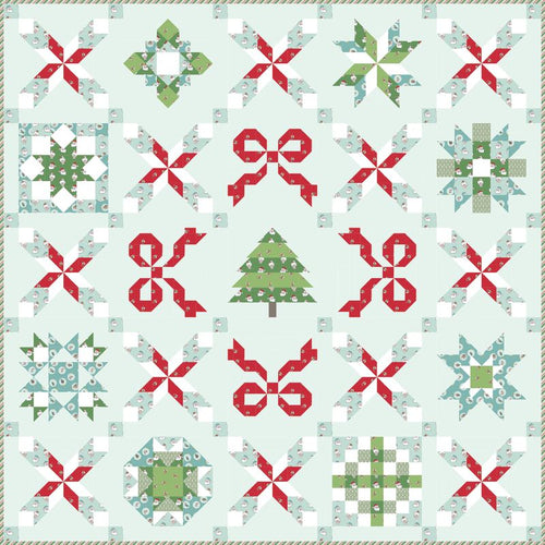 RESERVATION - Claus and Co. Seasonal Sparkler Quilt Kit by Melissa Mortenson