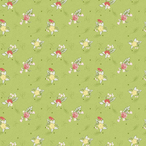 Reflections - Dancing Bouquets Green by Lauren Brewer