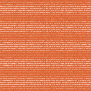 Spooky Schoolhouse - Double Double Text Orange by Melissa Mortenson