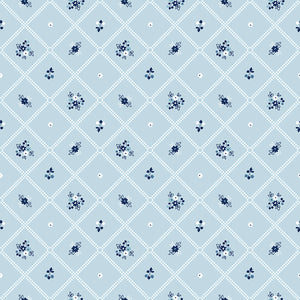 Simply Country - Dot Grid Blue by Tasha Noel