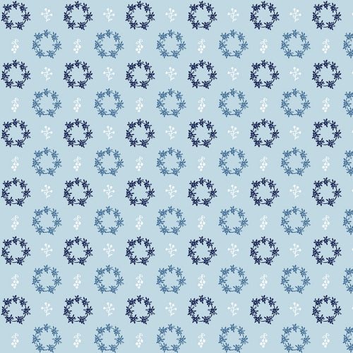 Simply Country - Wreaths Blue by Tasha Noel