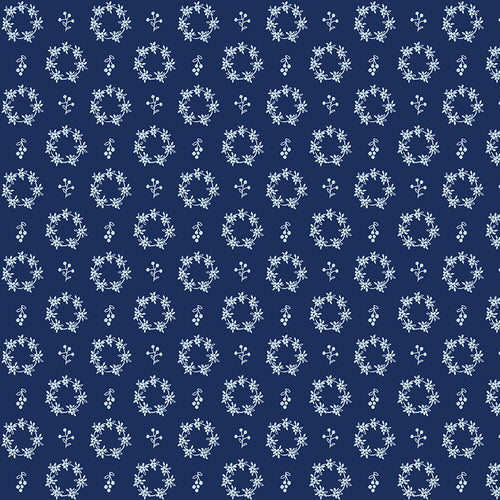 Simply Country - Wreaths Navy by Tasha Noel