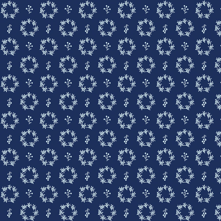 Simply Country - Wreaths Navy by Tasha Noel