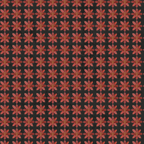 Kringle - Poinsettias Charcoal by Teresa Kogut