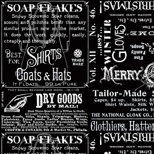 White as Snow - Soap Ads Black by J. Wecker Frisch