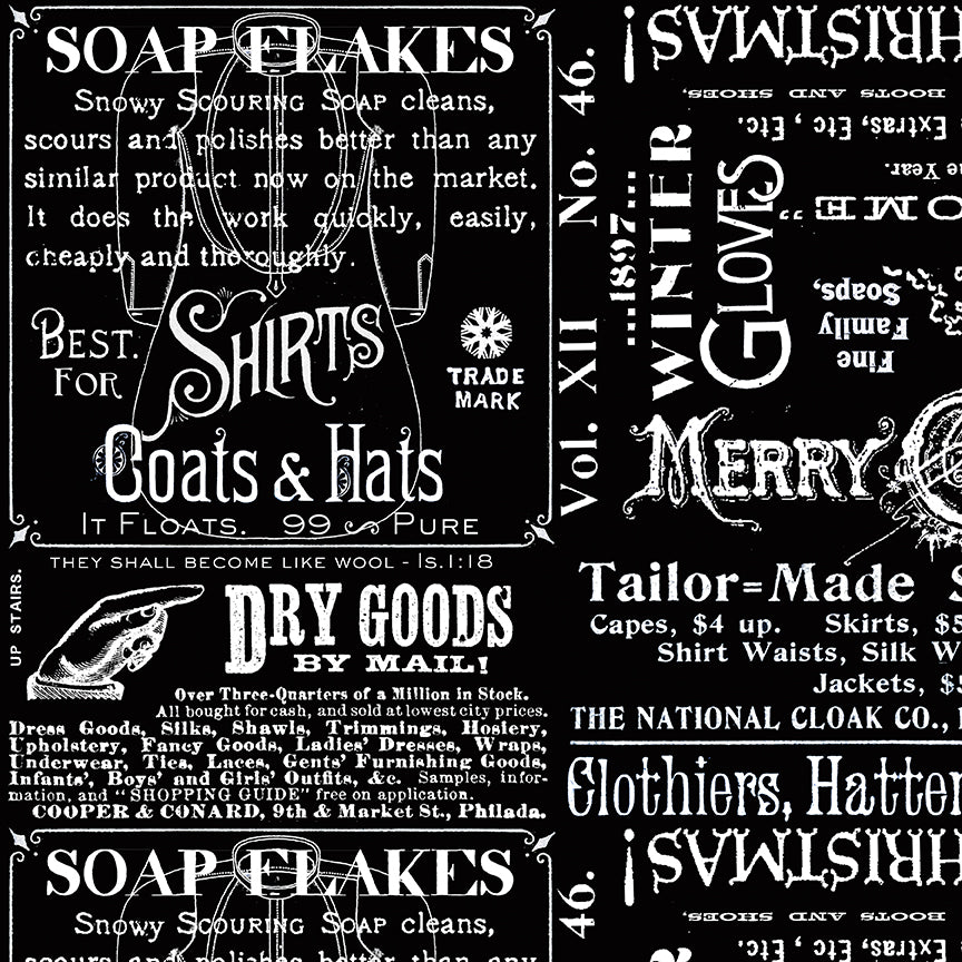 White as Snow - Soap Ads Black by J. Wecker Frisch