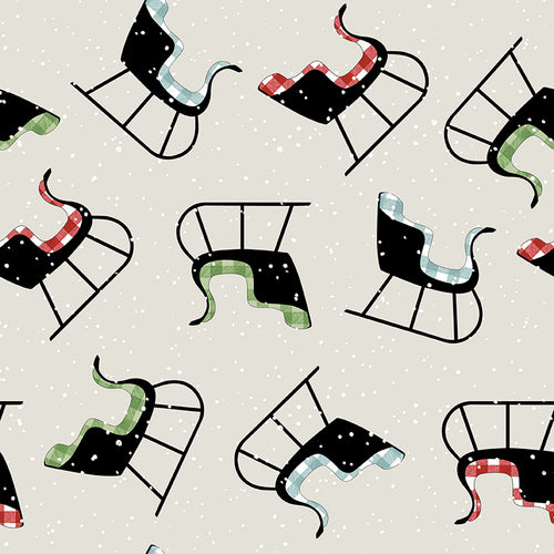 White as Snow - Sleigh Toss Gray by J. Wecker Frisch