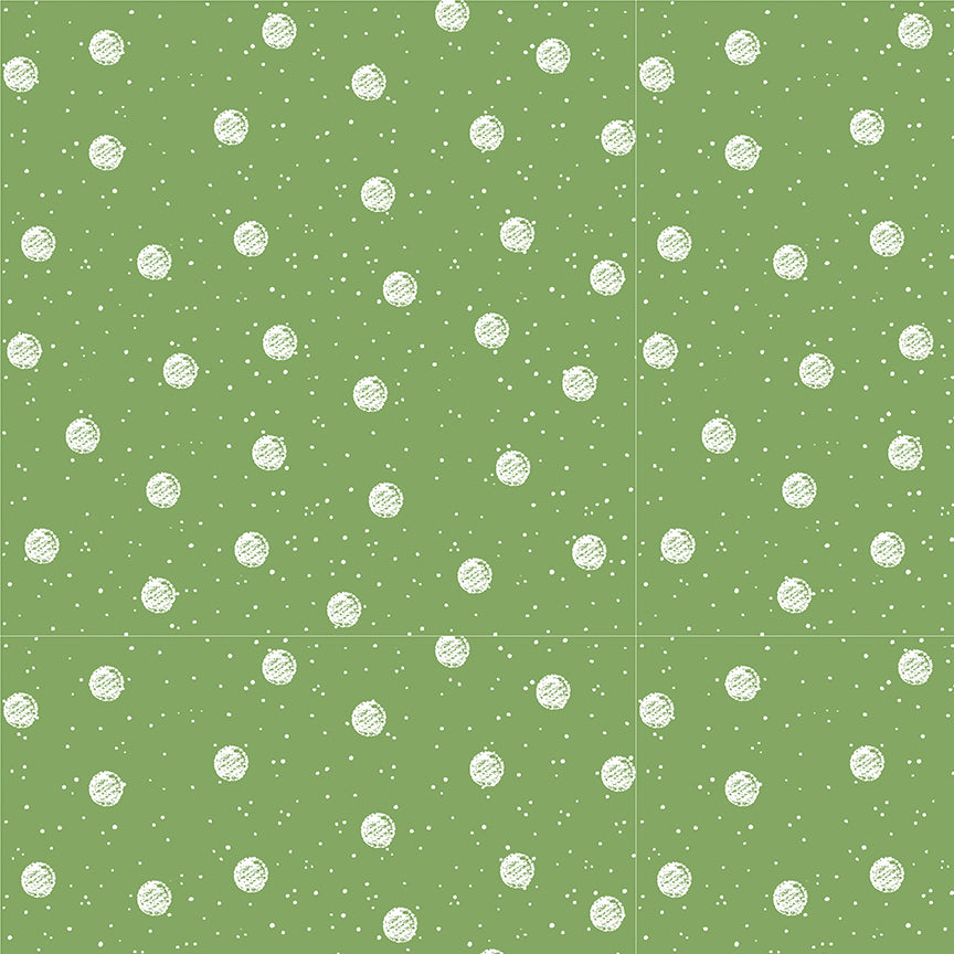 White as Snow - Snowball Toss Green by J. Wecker Frisch