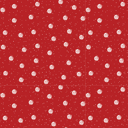 White as Snow - Snowball Toss Red by J. Wecker Frisch
