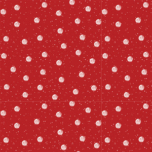 White as Snow - Snowball Toss Red by J. Wecker Frisch
