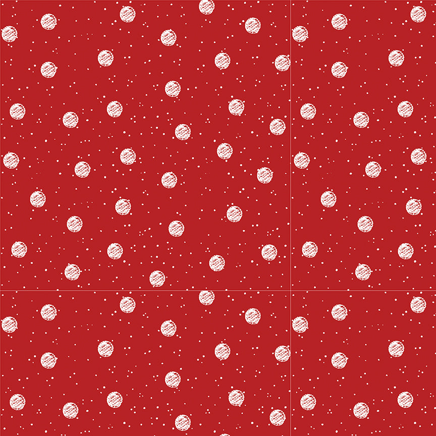 White as Snow - Snowball Toss Red by J. Wecker Frisch