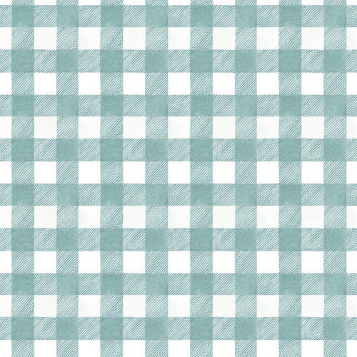 White as Snow- Plaid Blue by J. Wecker Frisch