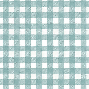 White as Snow- Plaid Blue by J. Wecker Frisch