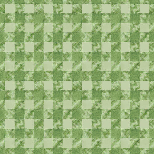 White as Snow - Plaid Green by J. Wecker Frisch