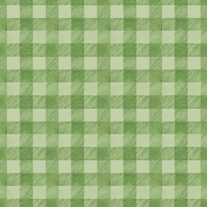 White as Snow - Plaid Green by J. Wecker Frisch