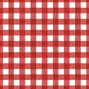 White as Snow - Plaid Red by J. Wecker Frisch