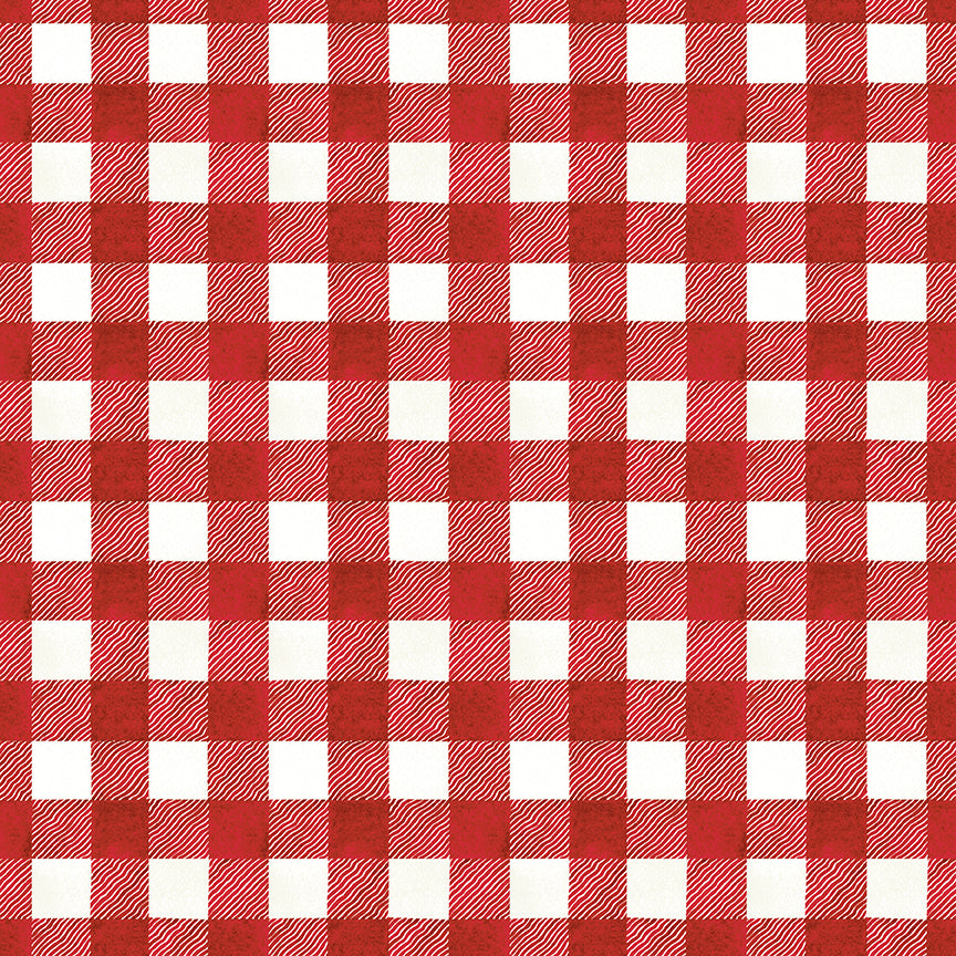 White as Snow - Plaid Red by J. Wecker Frisch