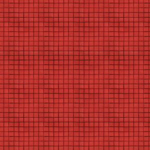 White as Snow - Windowpane Plaid Red by J. Wecker Frisch