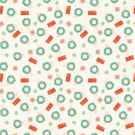 Holiday Cheer - Wreaths Cream by My Mind's Eye