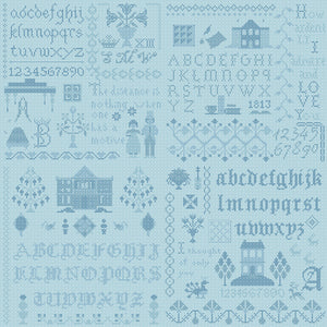 Pride and Prejudice - Meryton Sampler Blue by Riley Blake Designs