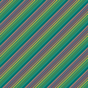 Market Street - Rainbow Stripes Teal by Heather Peterson