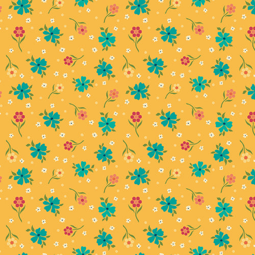 Market Street - Flowers Yellow by Heather Peterson