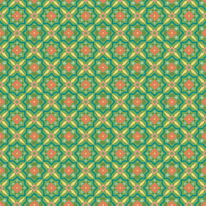 Market Street - Tiles Green by Heather Peterson