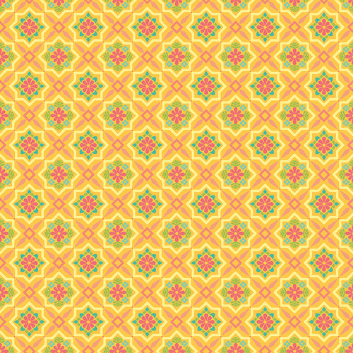 Market Street - Tiles Yellow by Heather Peterson