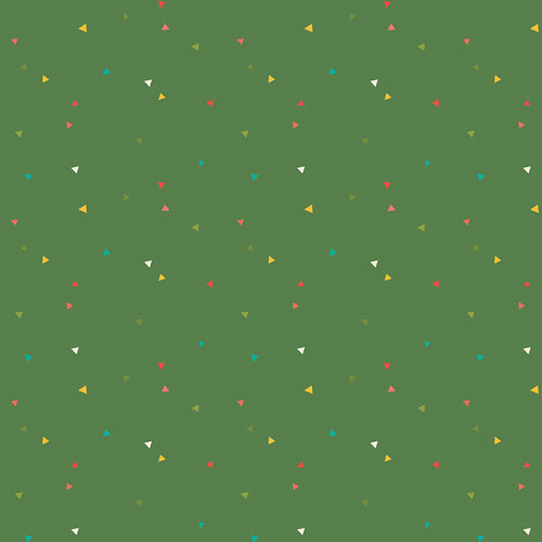 Market Street - Triangles Green by Heather Peterson