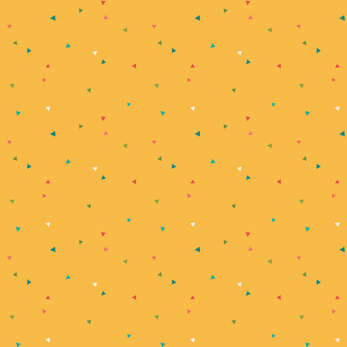 Market Street - Triangles Yellow by Heather Peterson
