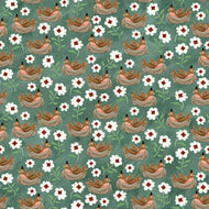 Hop Hop Hooray - Robins Nest Teal by Teresa Kogut
