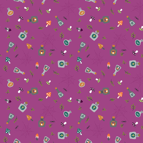 Little Witch - Potions Magenta by Jennifer Long