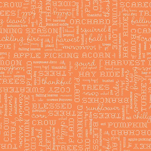 Autumn - Words Pumpkin by Lori Holt