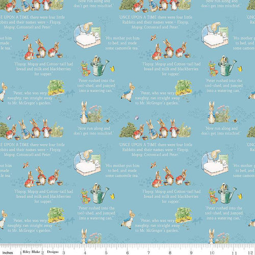 The Tale of Peter Rabbit - Text Blue by Beatrix Potter