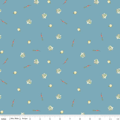 The Tale of Peter Rabbit - Veggies Blue by Beatrix Potter