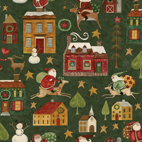 Up on the Housetop - Main Green by Teresa Kogut